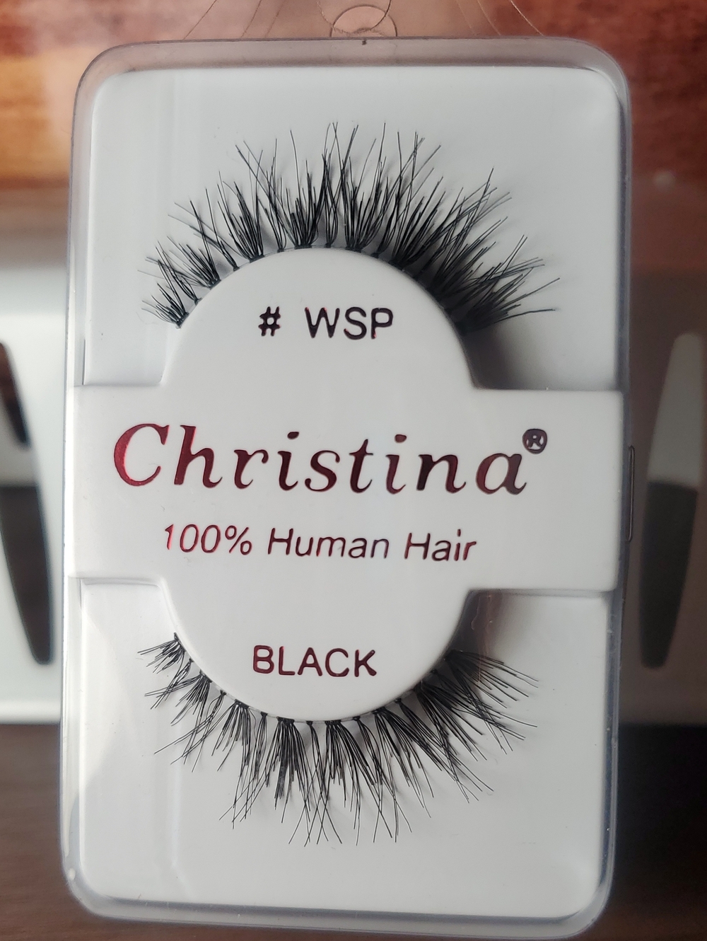 Christina Black 100% Human Hair False Eyelashes - Flared Volume Set 4